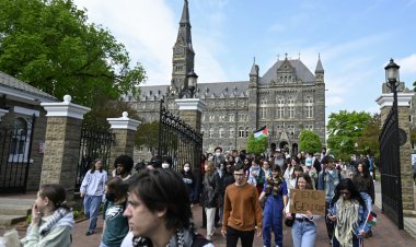 ABD'deki Gazze gösterilerine George Washington ve Georgetown üniversiteleri de katıldı