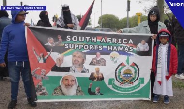 Güney Afrikalılar Filistin'e destek için sokağa indi
