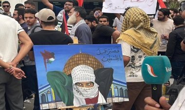 Libya'da üniversite öğrencileri: "Canımız kanımız sana feda olsun Gazze"