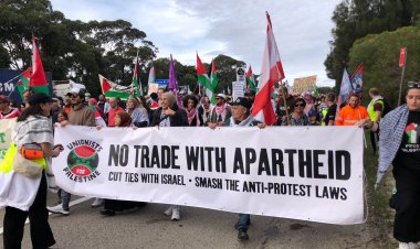 Avustralya'da binlerce kişi Filistin'e destek için yürüyüş yaptı