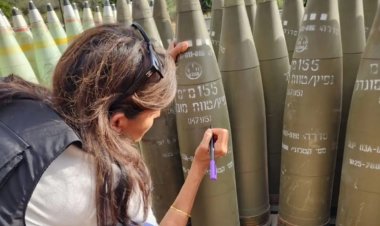 Alçaklıkta sınır tanımıyorlar! Top mermisine "Bitirin onları" yazdı