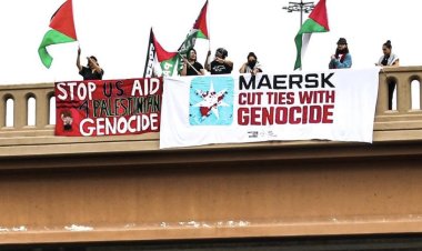 Danimarka'da Filistin destekçileri gözaltına alındı