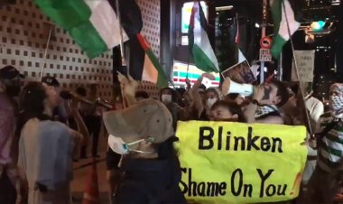 ABD Dışişleri Bakanı Blinken, Tokyo'da Filistin destekçileri tarafından protesto edildi