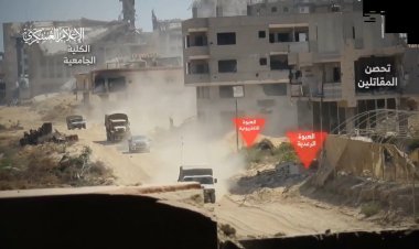 Kassam Tugayları'ndan siyonist askeri konvoyuna pusu