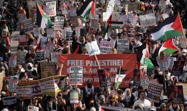 Chicago'daki Demokrat Parti Kongresinin son gününe Gazze yürüyüşü damga vurdu