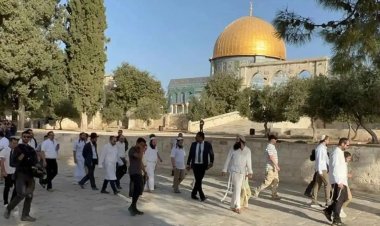 Terörist işgalciler, Mescid-i Aksa'ya baskın düzenlemeye devam ediyor