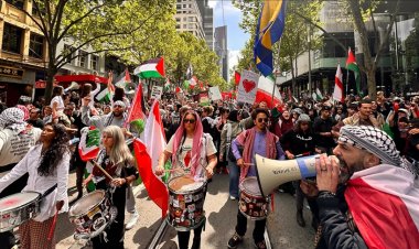 Avustralya'da İsrail'in Gazze'ye saldırılarının 1. yılında gösteriler düzenlendi