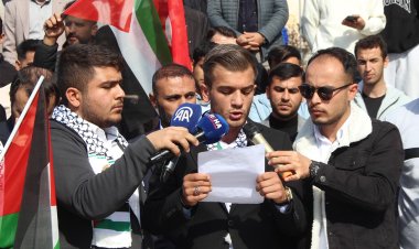 Şırnak'ta öğrenciler Gazze için yürüdü