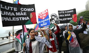 G20 Zirvesi öncesinde Brezilya'da Filistin yanlısı yürüyüş düzenlendi