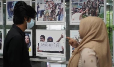 Bangladeş'te 'halk devrimi' anısına 'Cesur Yüreklilere Selam' fotoğraf sergisi açıldı