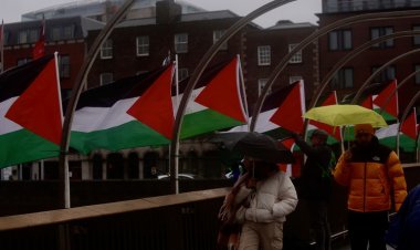 İrlanda'da "Filistin’e Destek" nöbeti düzenlendi