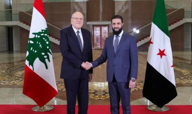 Lübnan Başbakanı Mikati, Şam’da Ahmed El Şara ile görüştü