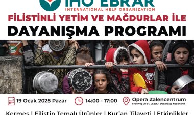 IHO-EBRAR’dan Filistin ile dayanışma ve kermes programına davet