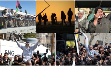 Filistinli esirler sevdiklerine kavuştu