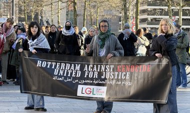 Hollanda'nın büyük şehirlerinde binler, soykırımcı İsrail'in saldırılarını protesto etti