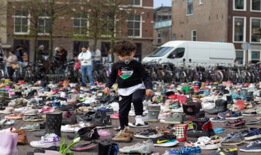 Hollanda'da, İşgalci İsrail'in saldırılarında katledilen Filistinli çocuklar için anma etkinliği yapıldı