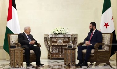 Serokê Sûrîyeyê Şera û Mahmûd Abbas li Şamê civîyan