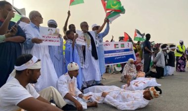 Moritanya'dan Gazze'ye destek gösterileri