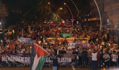 Ankara'da "Tek Gündem: Gazze" sloganıyla yürüyüş düzenlendi