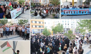 Batmanlılar Mavi Marmara Şehitleri'ni andı, siyonist rejime sert tepki gösterdi