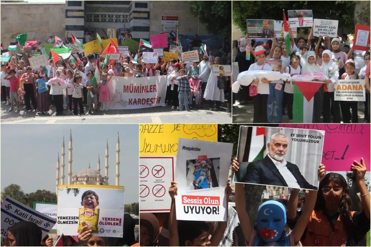 Minik yürekler Gazze için meydanlara indi: Gazze’deki kardeşlerimizi unutmadık