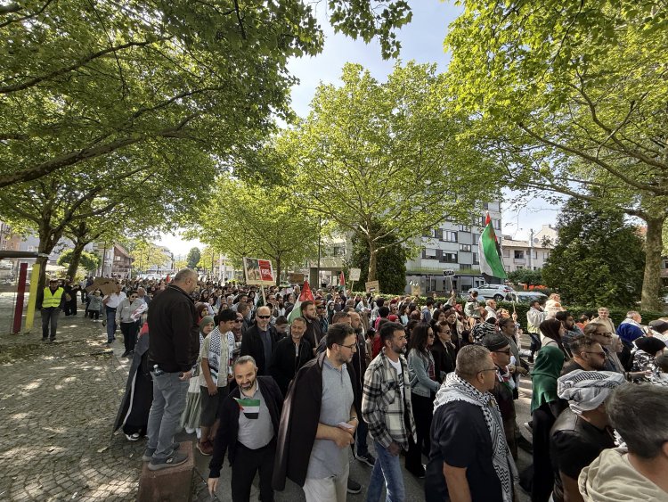 Avusturya’da Gazze için “Soykırımı Durdurun” yürüyüşü düzenlendi