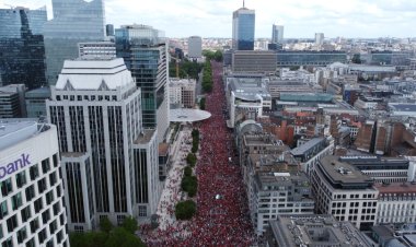 Brüksel’de on binler Gazze için yürüdü: “İsrail’e yaptırım zamanı”