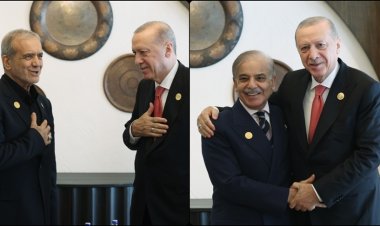 Cumhurbaşkanı Erdoğan, Pezeşkiyan ve Şerif ile görüştü