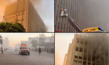 Kahire'de iletişim merkezinde çıkan yangında 22 kişi yaralandı