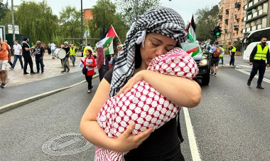 İşgalci İsrail'in Gazze'ye saldırıları İsveç'te protesto edildi
