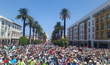 Fas'ta on binler haykırıyor: “Gazze bombalarla değil, açlık ve ihanetle öldürülüyor”