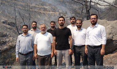 HÜDA PAR heyeti,  Bursa yangın bölgesinde