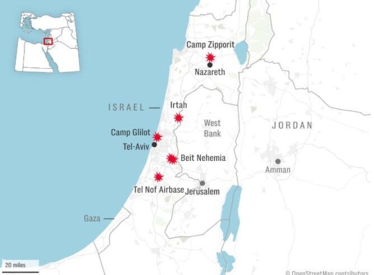 The Times of İsrael: İran balistik füzeleri İsrail ordusunun 5 üssünü vurdu