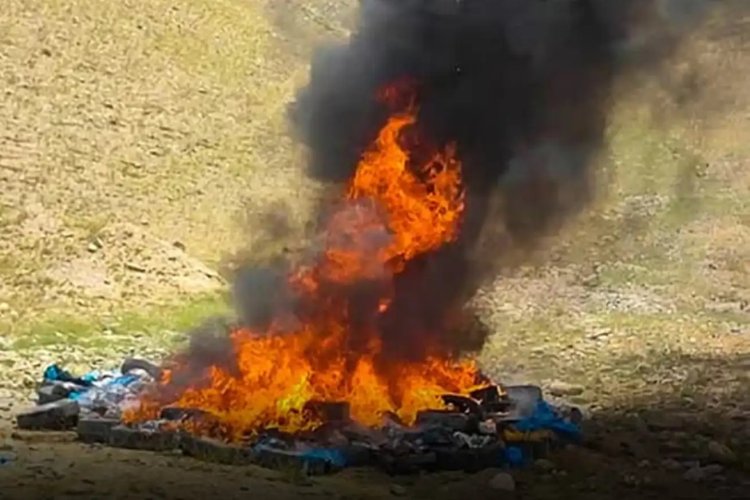 Afganistan'da 7 ton haşhaş imha edildi