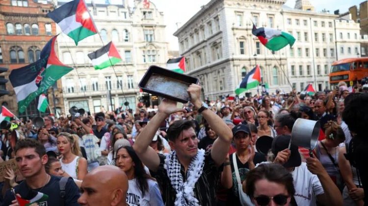 New York'ta Gazze için BM önünde protesto: Açlığa ve soykırıma son verilsin