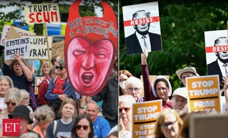 Trump’ın İskoçya ziyareti protestolarla karşılandı: “Trump’ı durdurun, Gazze’yi özgür bırakın”