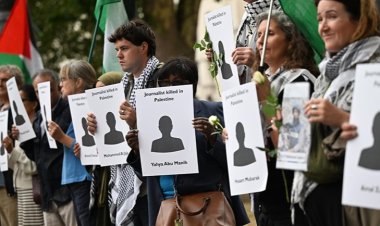 İşgalci İsrail'in Gazze'de katlettiği Filistinli gazeteciler Londra'da anıldı