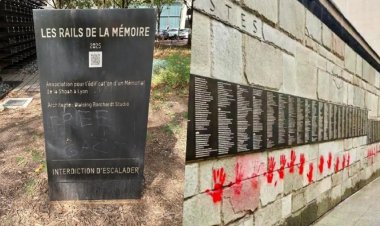 Lyon’daki Holokost anıtına 'Free Gaza' yazıldı