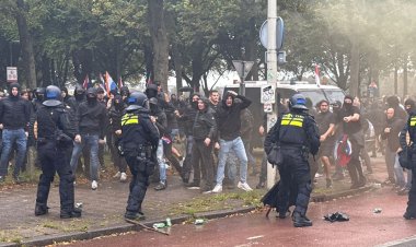 Lahey’de göçmen karşıtı gösteri şiddete dönüştü: D66 binası saldırıya uğradı