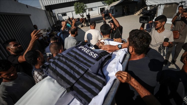 Filistinli Gazeteciler Sendikası: Gazze'de tarihin en büyük gazeteci katliamı yaşanıyor