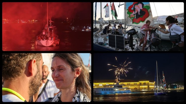 Küresel Sumud Filosu'na Yunanistan'dan katılacak tekneler denize açılmaya başladı