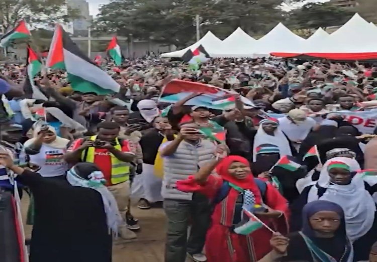 Kenya'da binlerce kişi Gazze için yürüdü