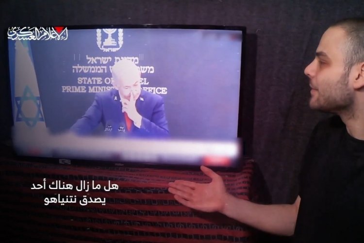 Gazze'deki siyonist İsrailli esirden Netanyahu'ya tepki