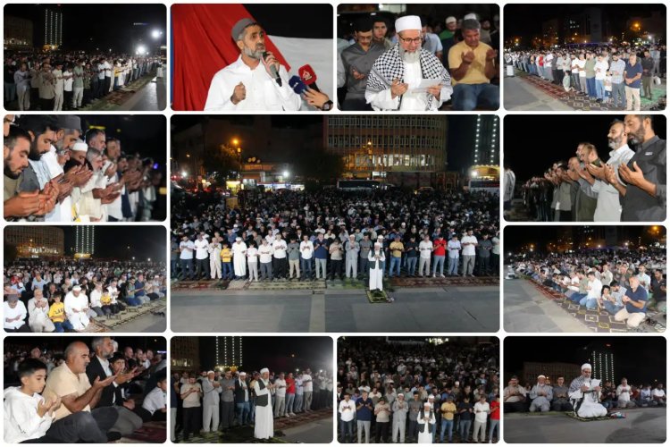 Diyarbakırlılar Gazze için tek yürek: Dualarla mücadeleye destek verdiler
