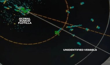 Küresel Sumud Filosuna 3 deniz mili uzaklıkta kimliği belirsiz gemiler tespit edildi
