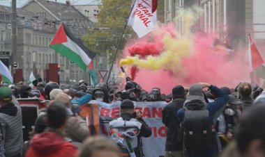 İsviçre polisi, Filistin'e destek gösterisine müdahale etti