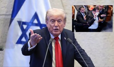 Katil Trump'a İsrail Meclisi'nde şok: 'Soykırımcı' diyen vekil dışarı atıldı