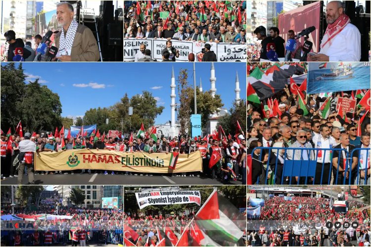 Ankara’da Gazze için 'Kararlılık Yürüyüşü': Yüz binlerce kişi tek yürek oldu