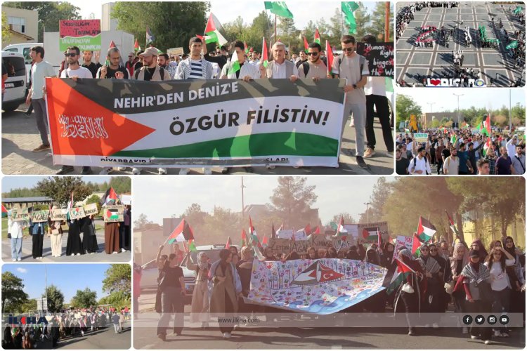 Dicle Üniversitesi öğrencileri: “İsrail’in zulmüne sessiz kalmayacağız”