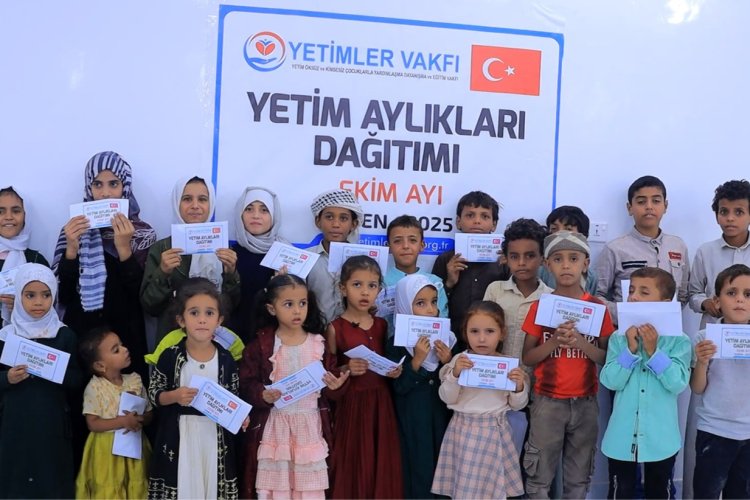Yetimler Vakfı, Yemen'de yetimlere aylıklarını ulaştırdı